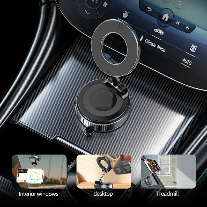 Foldable Swivel Magnetic Car Phone Holder