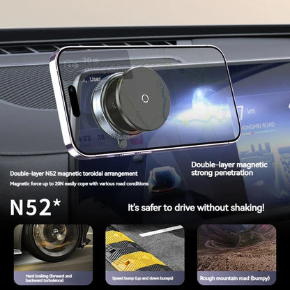 Vacuum Suction Magnetic Car Phone Holder