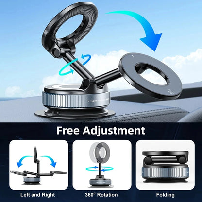Foldable Swivel Magnetic Car Phone Holder
