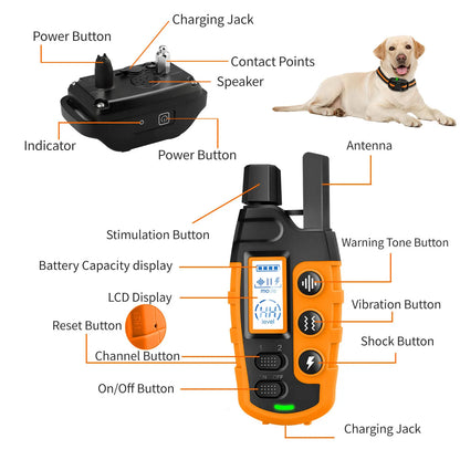 Electric Dog Training Collar With Shock Vibration