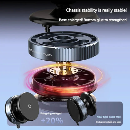 Vacuum Suction Magnetic Car Phone Holder